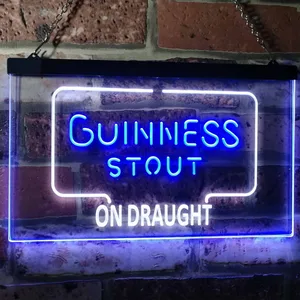 Guinness Stout On Draught Neon-Like LED Sign