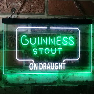 Guinness Stout On Draught Neon-Like LED Sign