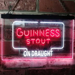 Guinness Stout On Draught Neon-Like LED Sign
