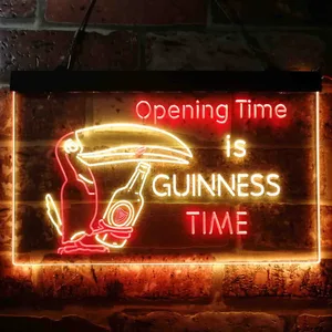 Guinness Toucan Bottle Neon-Like LED Sign