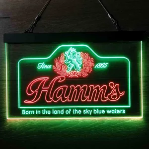 Hamm's 1865 Born in the land of sky blue waters Neon-Like LED Sign