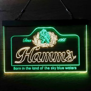 Hamm's 1865 Born in the land of sky blue waters Neon-Like LED Sign