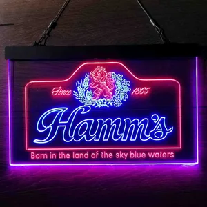 Hamm's 1865 Born in the land of sky blue waters Neon-Like LED Sign