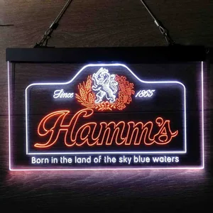 Hamm's 1865 Born in the land of sky blue waters Neon-Like LED Sign