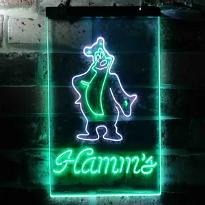 Hamm's Bear Standing Neon-Like LED Sign
