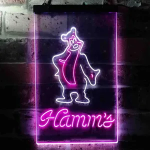 Hamm's Bear Standing Neon-Like LED Sign