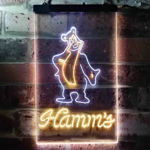 Hamm's Bear Standing Neon-Like LED Sign