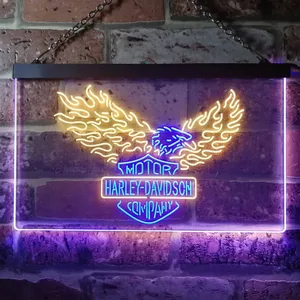 Harley Davidson Eagle 3 Neon-Like LED Sign
