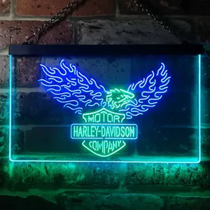 Harley Davidson Eagle 3 Neon-Like LED Sign