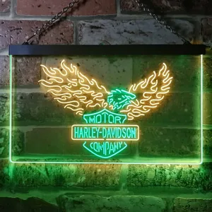 Harley Davidson Eagle 3 Neon-Like LED Sign