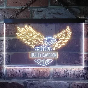 Harley Davidson Eagle 3 Neon-Like LED Sign