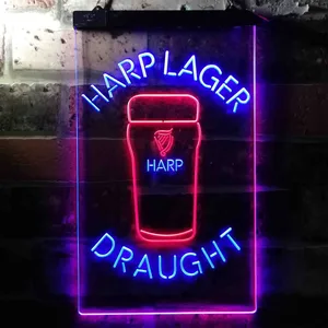 Harp Draught Neon-Like LED Sign