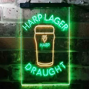 Harp Draught Neon-Like LED Sign