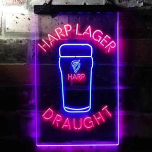 Harp Draught Neon-Like LED Sign