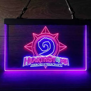 Hearthstone Heroes of Warcraft Neon-Like LED Sign