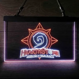 Hearthstone Heroes of Warcraft Neon-Like LED Sign