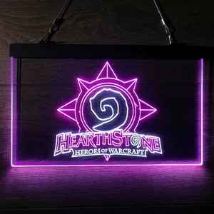 Hearthstone Heroes of Warcraft Neon-Like LED Sign