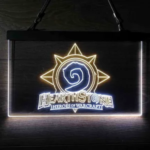 Hearthstone Heroes of Warcraft Neon-Like LED Sign