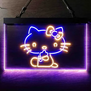 Hello Kitty Sitting Neon-Like LED Sign