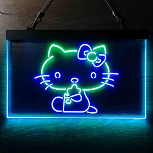 Hello Kitty Sitting Neon-Like LED Sign