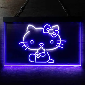 Hello Kitty Sitting Neon-Like LED Sign