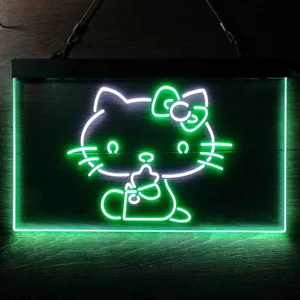 Hello Kitty Sitting Neon-Like LED Sign