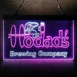 Hodad's Brewing Company Logo Neon-Like LED Sign