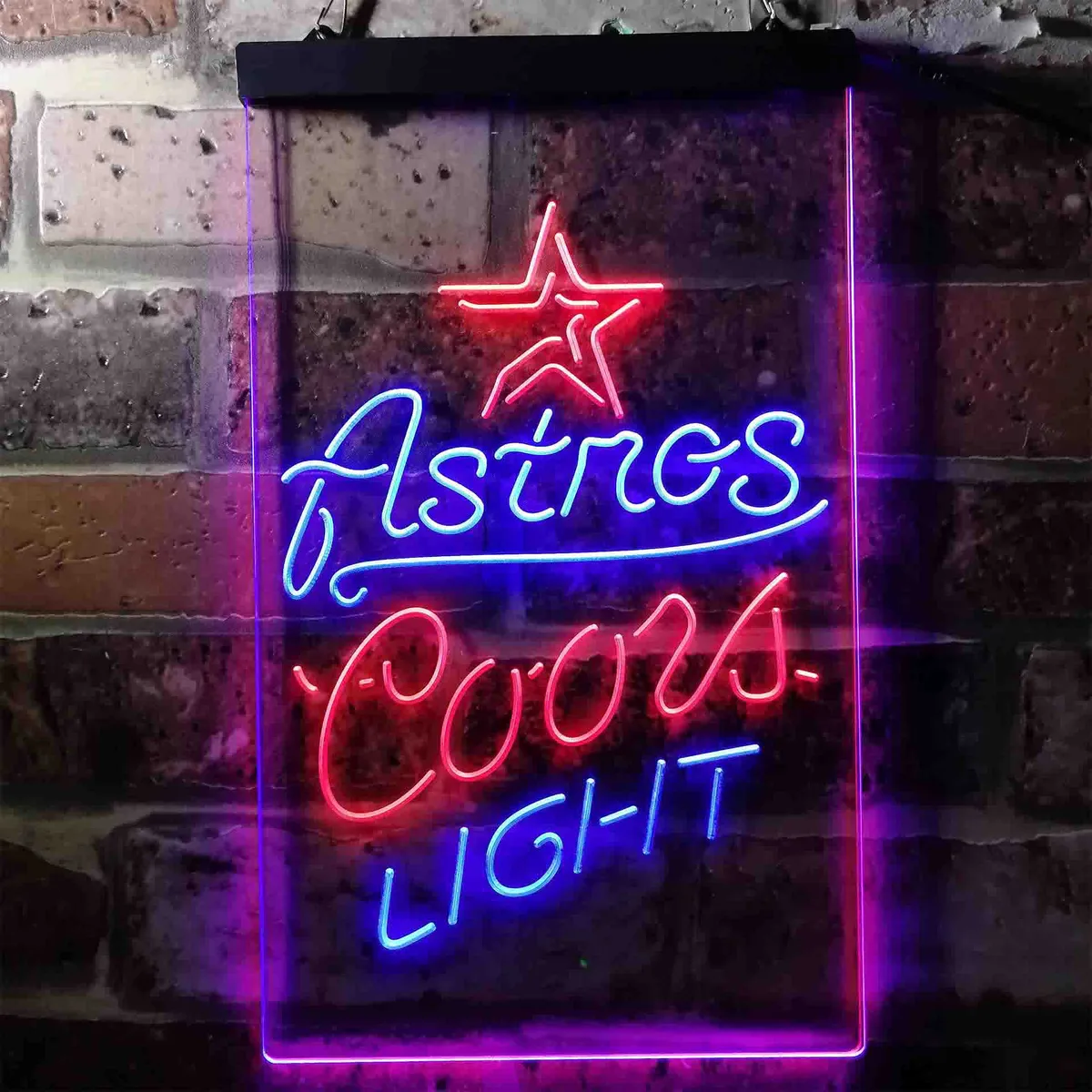 Houston Astros Coors Light Neon-Like LED Sign