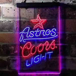 Houston Astros Coors Light Neon-Like LED Sign