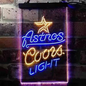 Houston Astros Coors Light Neon-Like LED Sign