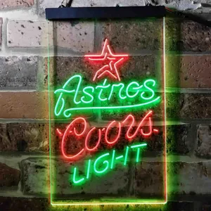 Houston Astros Coors Light Neon-Like LED Sign