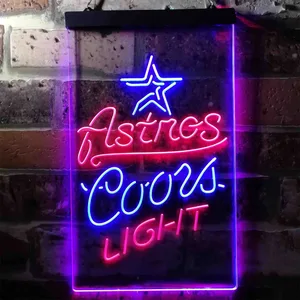 Houston Astros Coors Light Neon-Like LED Sign
