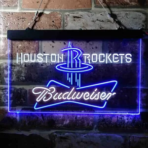 Houston Rockets Budweiser Neon-Like LED Sign