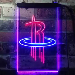 Houston Rockets Logo Neon-Like LED Sign