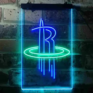 Houston Rockets Logo Neon-Like LED Sign