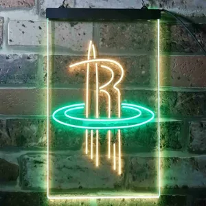 Houston Rockets Logo Neon-Like LED Sign