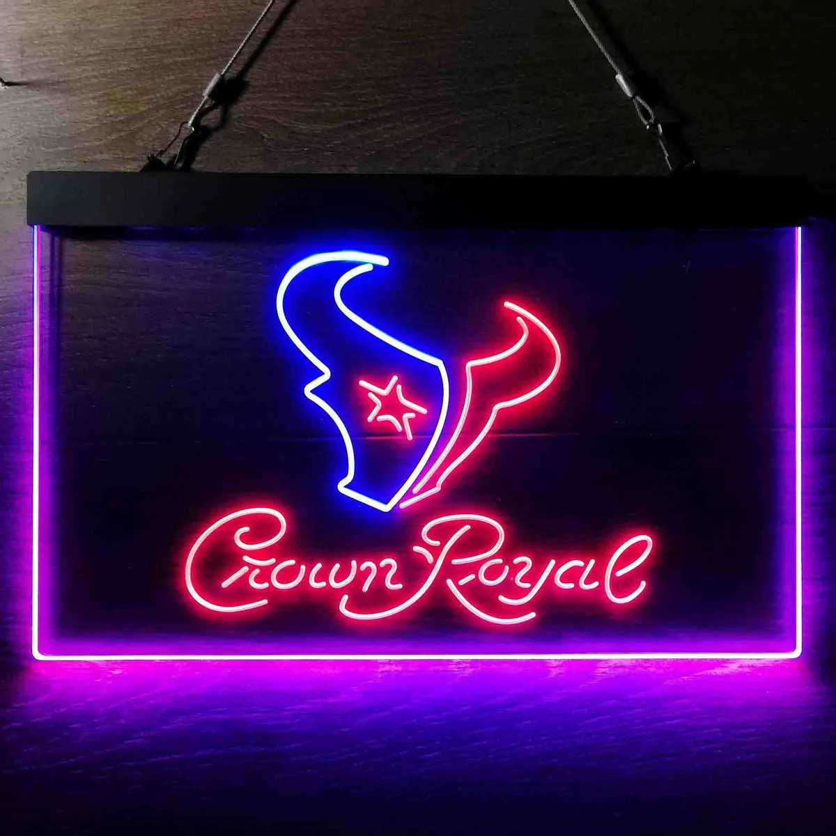Houston Texans Crown Royal Neon-Like LED Sign