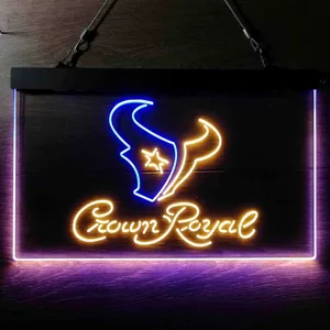 Houston Texans Crown Royal Neon-Like LED Sign