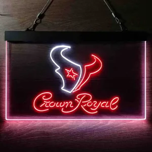 Houston Texans Crown Royal Neon-Like LED Sign