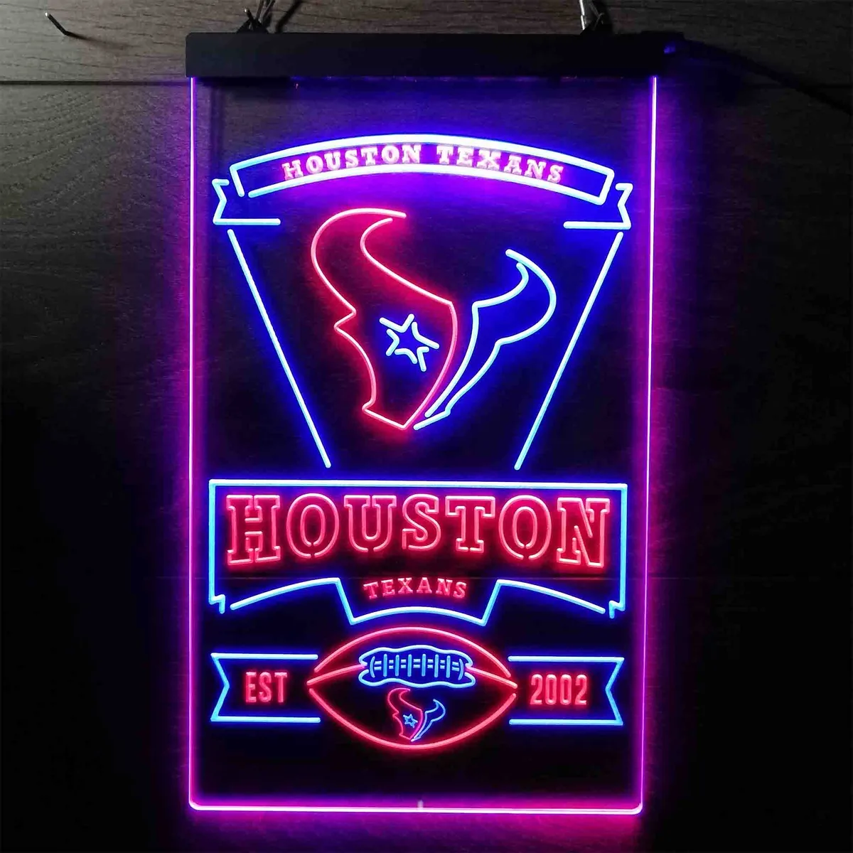 Houston Texans EST 2002 Neon-Like LED Sign