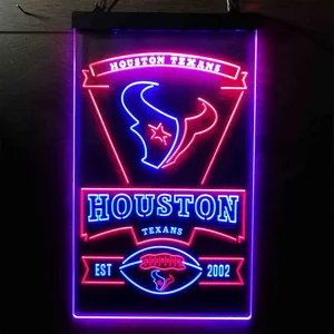 Houston Texans EST 2002 Neon-Like LED Sign