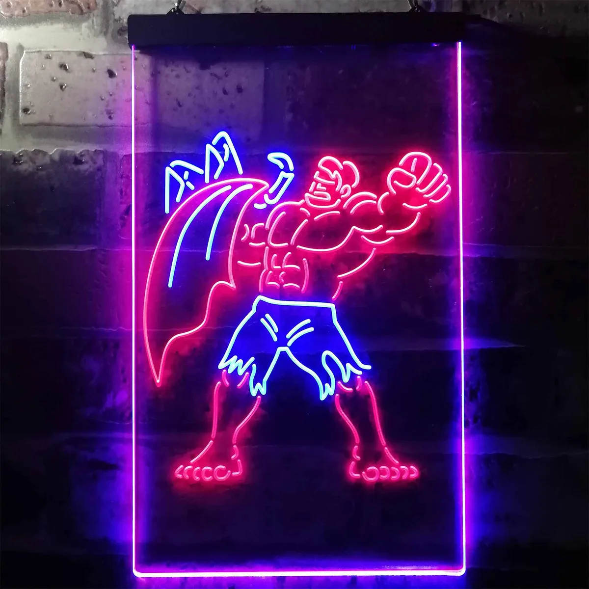 Hulk Pose Neon-Like LED Sign