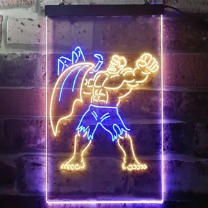 Hulk Pose Neon-Like LED Sign