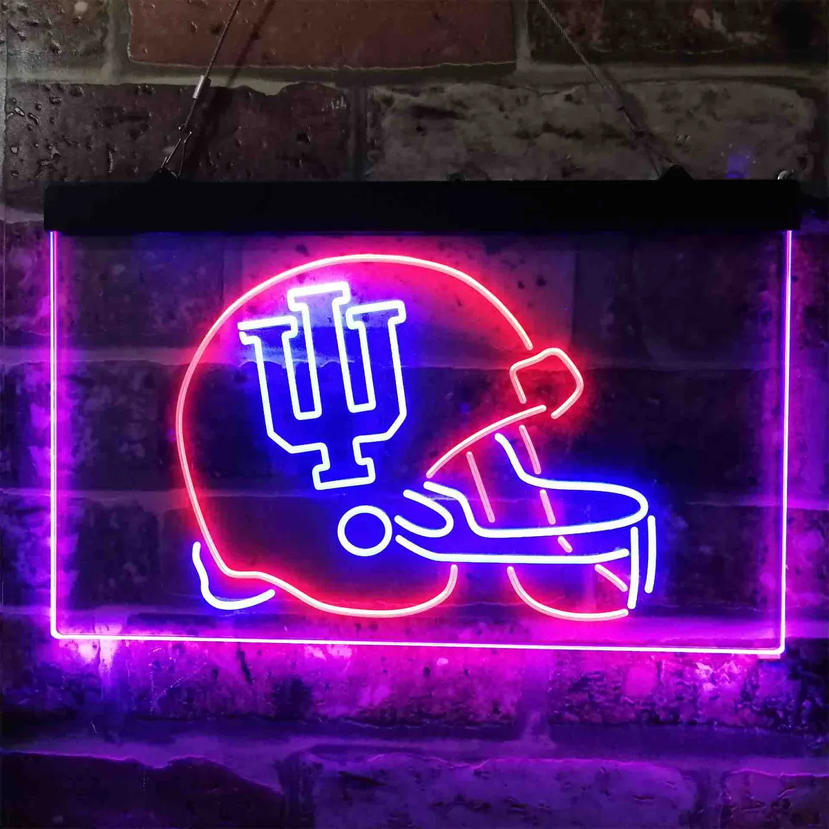 Indiana Hoosiers Helmet Neon-Like LED Sign