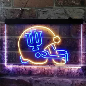 Indiana Hoosiers Helmet  Neon-Like LED Sign