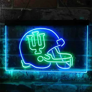 Indiana Hoosiers Helmet  Neon-Like LED Sign