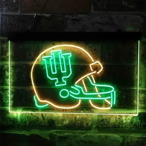 Indiana Hoosiers Helmet  Neon-Like LED Sign