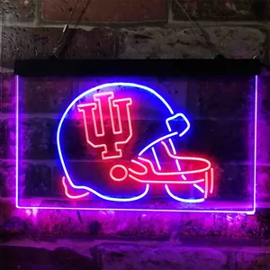 Indiana Hoosiers Helmet  Neon-Like LED Sign
