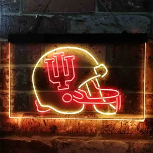 Indiana Hoosiers Helmet  Neon-Like LED Sign