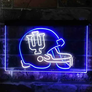 Indiana Hoosiers Helmet  Neon-Like LED Sign